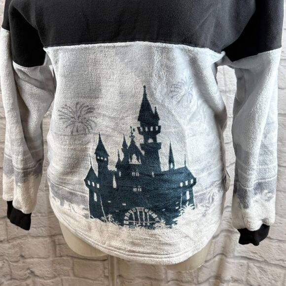 Disneyland Cinderella's Castle Adult Large Spirit Jersey Polar Fleece Pullover - Picture 4 of 9